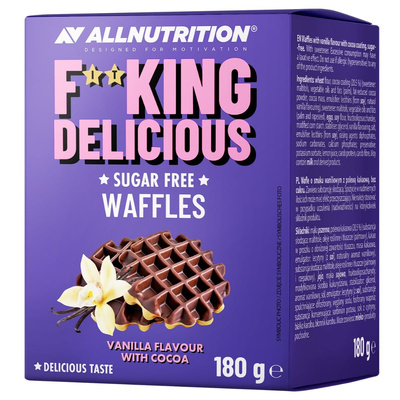 Fitking Delicious waniliowe wafle z kakao GOFRY FIT BEZ CUKRU 180 g