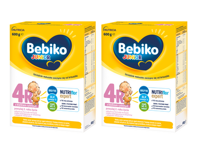 Bebiko Junior 4R Odżywcza formuła na bazie mleka dla dzieci powyżej 2. roku życia 2x600 g