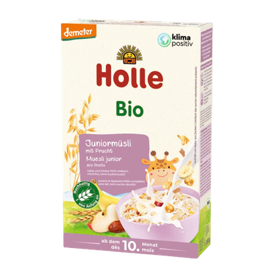 HOLLE Kaszka Junior musli wieloziarnista z owocami ORGANIC 250 g