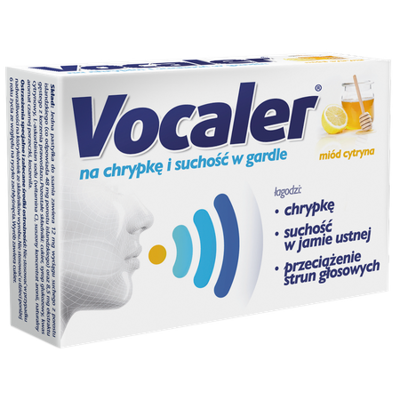 Vocaler miód i cytryna 24 pastylki do ssania