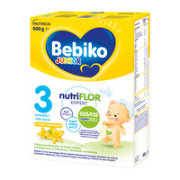 Bebiko Junior 3 Odżywcza formuła na bazie mleka dla dzieci powyżej 1. roku o smaku waniliowym 600g
