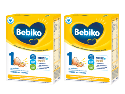 Bebiko 1 Mleko początkowe dla niemowląt od urodzenia 2x600 g