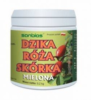SANBIOS dzika róża skórka mielona 200 g + IMMUNE PRÓBKA GRATIS