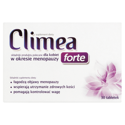 Climea Forte suplement diety łagodzący objawy związane z menopauzą 30tab