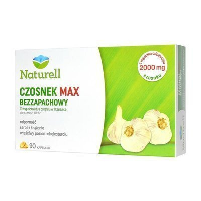 Naturell Czosnek MAX Bezzapachowy 90 kap.