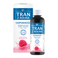 Tran z rekina smak malinowy ODPORNOŚĆ, bez cukru 250 ml