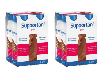 Supportan Drink, smak czekoladowy, 8 x 200 ml.  Żywność specjalnego przeznaczenia medycznego. Pacjent onkologiczny, wyniszczony.