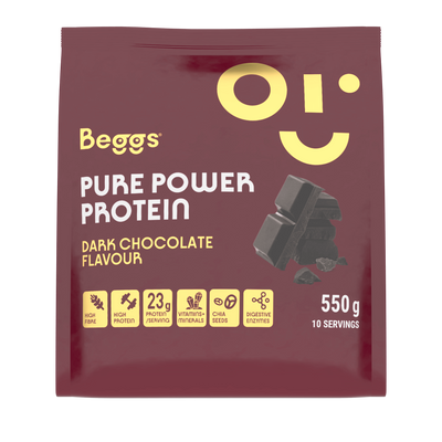 BEGGS napój białkowy w proszku smak gorzka czekolada DUŻO BIAŁKA 550 g