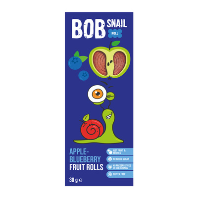 Bob Snail Rollsy owocowe Jabłko Borówka 30 g