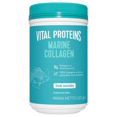 Vital Proteins Marine Collagen dla młodzieńczego wyglądu, kolagen rybi o neutralnym smaku 221g + TORBA LUNCHOWA GRATIS