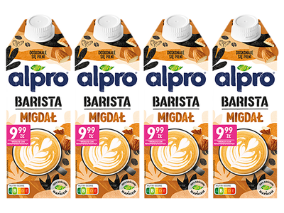 Alpro Barista Napój migdałowy ZESTAW 4 x 750 ml