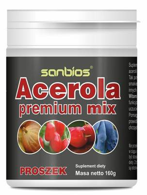 SANBIOS Acerola Premium Mix ODPORNOŚĆ w proszku 160 g