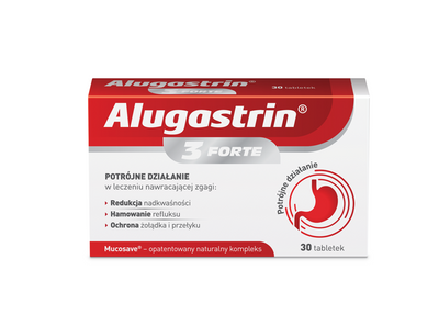 Alugastrin 3 Forte zgaga refluks żołądek 30 tabletek