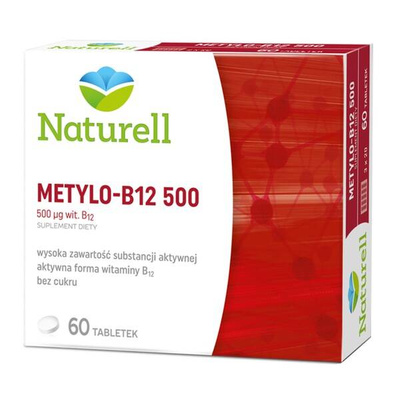 NATURELL Metylo-B12 witamina B12 500 mcg 60 tabletek