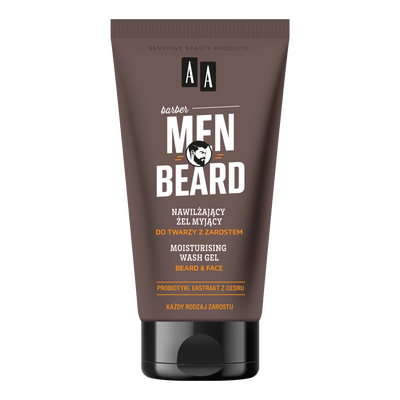 AA Men Beard nawilżający żel myjący do twarzy z zarostem 150 ml