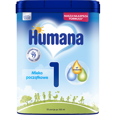 Humana 1 Mleko początkowe od urodzenia 750 g