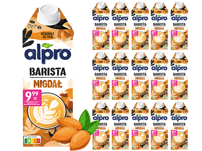 Alpro Barista Napój migdałowy ZESTAW 16 x 750 ml