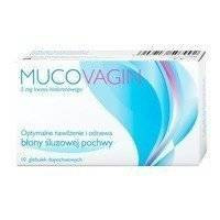 Mucovagin Globulki dopochwowe o działaniu nawilżającym błonę śluzową 10szt