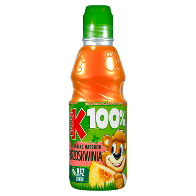 Kubuś 100% Sok jabłko marchew brzoskwinia 300 ml