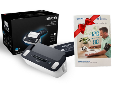 Omron Complete Ciśnieniomierz + EKG naramienny automatyczny 2 w 1 + dzienniczek GRATIS!