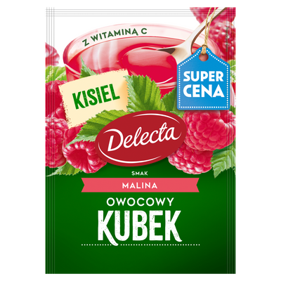 Delecta Owocowy kubek Kisiel smak malina 30 g