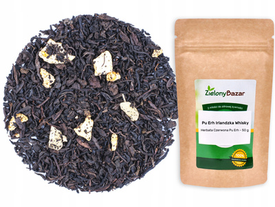 Zielony bazar herbata czerwona Pu Erh Irlandzka Whisky 50 g