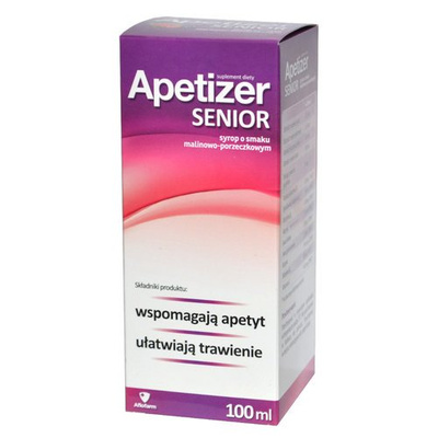 Apetizer Senior Syrop malinowo-porzeczkowy 100 ml