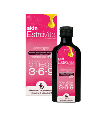 EstroVita Skin Sakura kwasy omega 369 skóra cera 250ml