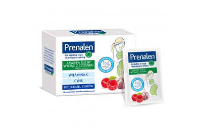 Prenalen suplement diety wspomagający leczenie przeziębienia u kobiet w ciąży 14 saszetek