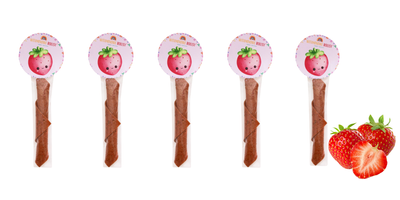 Naturalnie zdrowi rolls owocowy o smaku truskawki SOLO zdrowa przekąska ZESTAW 5 x 8 g