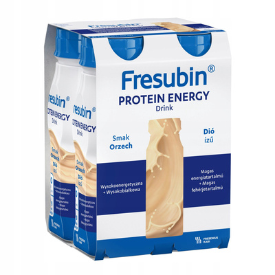 Fresubin® Protein Energy Drink,  smak orzechowy 8 x 200ml. Żywność specjalnego przeznaczenia  medycznego. Bogata w białko 