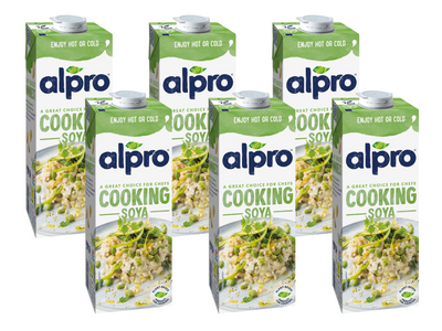 Alpro Kulinarne sojowe WEGE ŚMIETANA duże opakowanie ZESTAW 6 x 1L