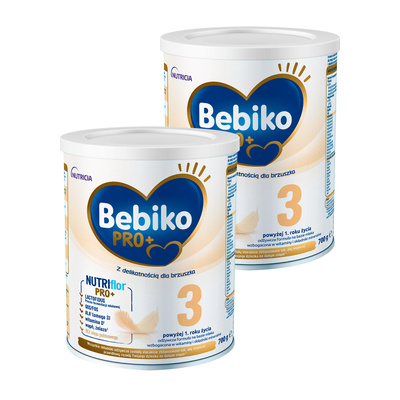 Bebiko Pro+ 3 odżywcza formuła dla dzieci powyżej 1. roku życia ZESTAW 2 x 700 g
