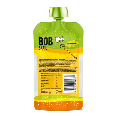 Bob Snail smoothie mango kokos cytryna BEZ CUKRU zdrowa przekąska 120 g