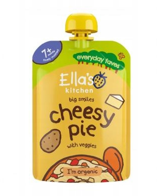 Ella's Kitchen BIO mus Ciasto serowe z warzywami od 7 miesiąca 130 g