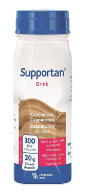 Supportan Drink, smak cappucino 8 x 200 ml.  Żywność specjalnego przeznaczenia medycznego. Pacjent onkologiczny, wyniszczony. 