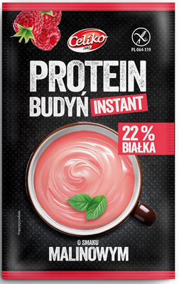 Celiko budyń o smaku malinowym PROTEINOWY WYSOKOBIAŁKOWY 40 g