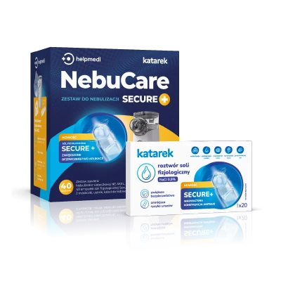 HelpMedi Katarek NebuCare Secure+ Zestaw do nebulizacji