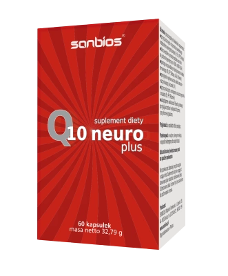 SANBIOS Q10 Plus Koenzym Q10 METABOLIZM, UKŁAD NERWOWY, SERCE 60 kapsułek