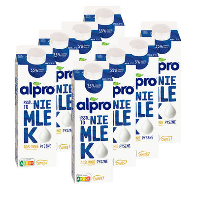 Alpro Psst! To nie mlek Napój owsiany 3,5 % zestaw 8x1L