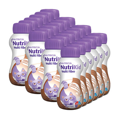 NutriKid Multi Fibre o smaku czekoladowym ZESTAW 24 x 200 ml