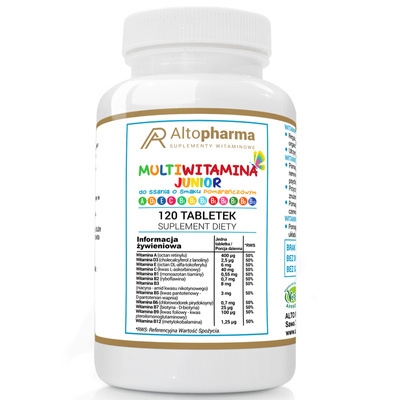 ALTO PHARMA Multiwitamina junior dla dzieci do ssania 120 tabletek
