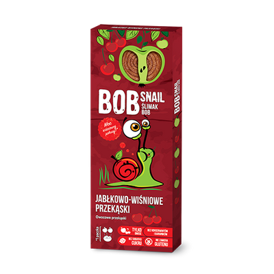 BOB SNAIL Przekąska jabłko-wiśnia 30g