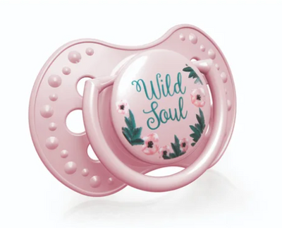 LOVI Silikonowy smoczek uspokajający Botanic 3-6 m 22/870 różowy