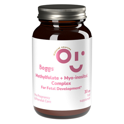 Beggs Methylfolate + myo-inositol COMPLEX planowanie ciąży kwas foliowy 2 x 30 kapsułek + TORBA GRATIS