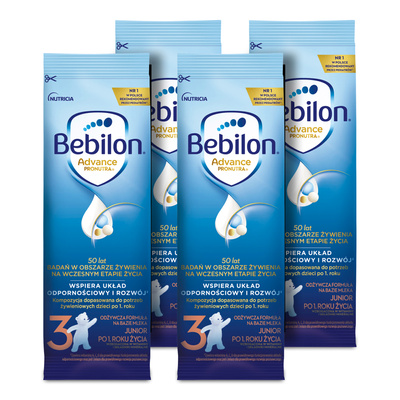 Bebilon 3 Advance Pronutra Junior po 1. roku życia saszetka ZESTAW 4 x 29,4 g