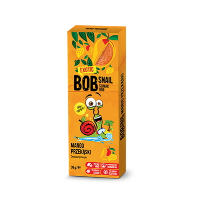 BOB SNAIL Zdrowa przekąska mango bez cukru 30g