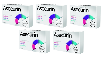ASECURIN probiotyk laktoferyna ODPORNOŚĆ ZESTAW 5 x 20 kapsułek