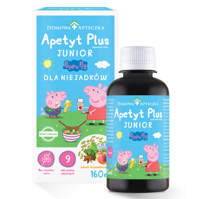 Apetyt Plus Junior TRAWIENIE NATURALNE SKŁADNIKI BEZ CUKRU 160 ml
