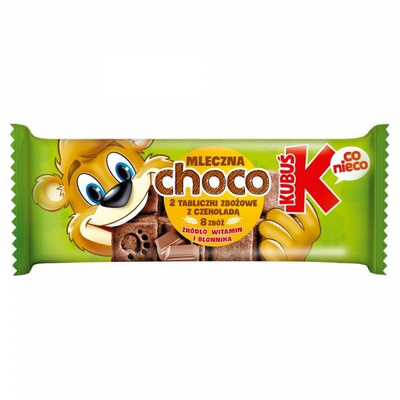 Kubuś Choco Ciasteczka zbożowe z czekoladą 32 g ZESTAW 3 + 1 GRATIS!